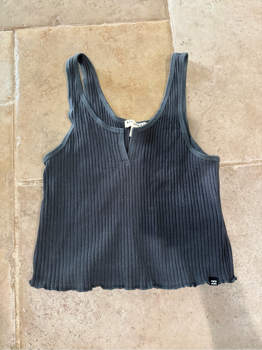 Billabong Ribbed Tank Top - Charcoal Black